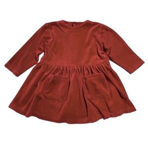 90's Vintage Baby Gap velour dress 18-24 months